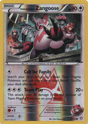 Double Crisis 22/34 Team Magma's Zangoose