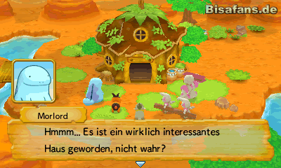 Nach dem ersten Bosskampf errichtet uns Strepoli ein Haus im Pokémon Paradies! Nach dem ersten Bosskampf errichtet uns Strepoli ein Haus im Pokémon Paradies!
