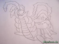 Zeichenkurs Giratina - Schritt 8