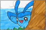 Pokémon am Wasserfall Pokémon am Wasserfall