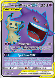 Teams sind Trumpf 164/181 Gengar & Mimigma TAG TEAM GX