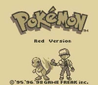 Pokémon Rote Edition Startbildschirm