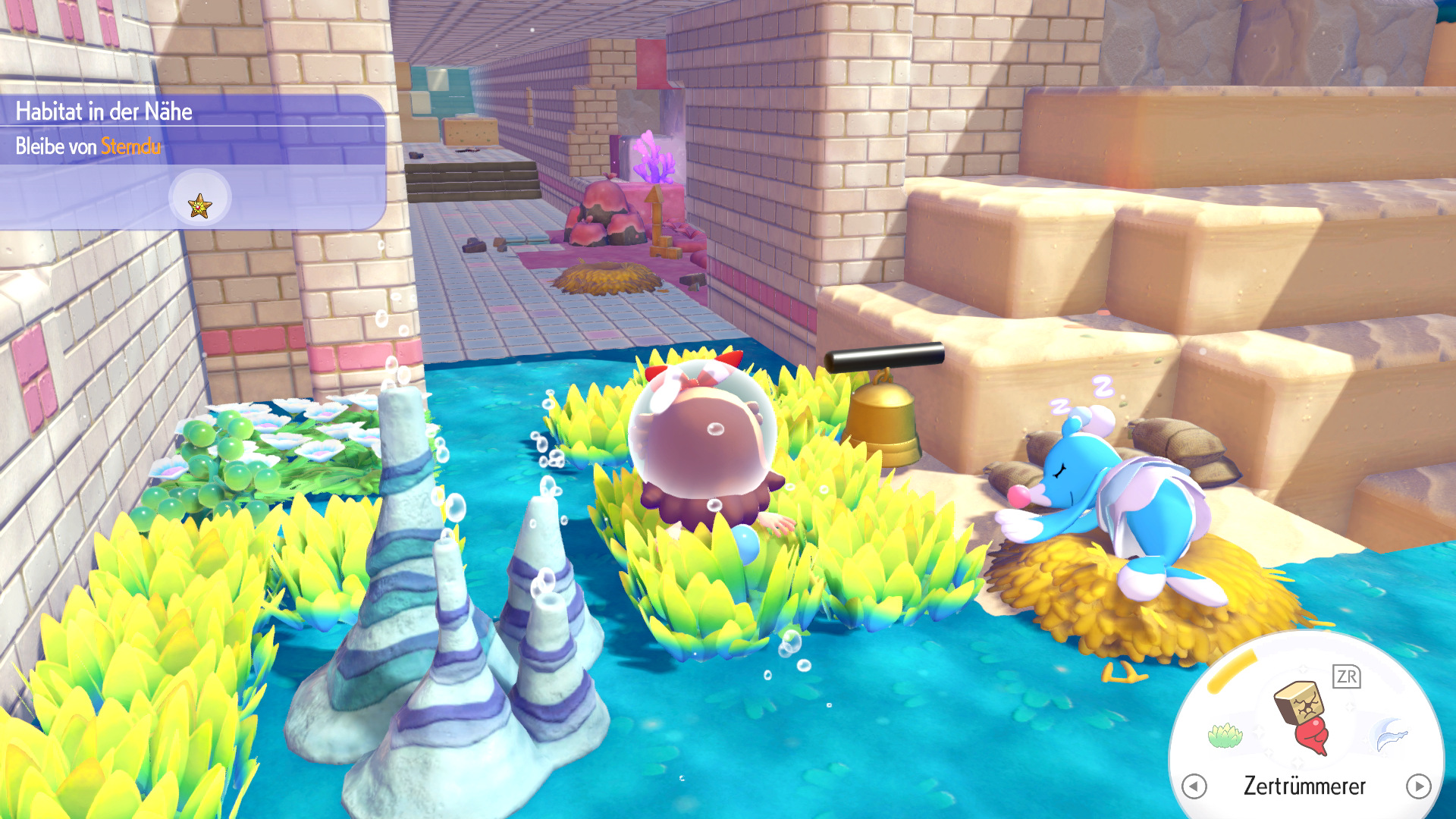 Screenshots zum Korallen-Raum in Pokémon Pokopia Screenshots zum Korallen-Raum in Pokémon Pokopia