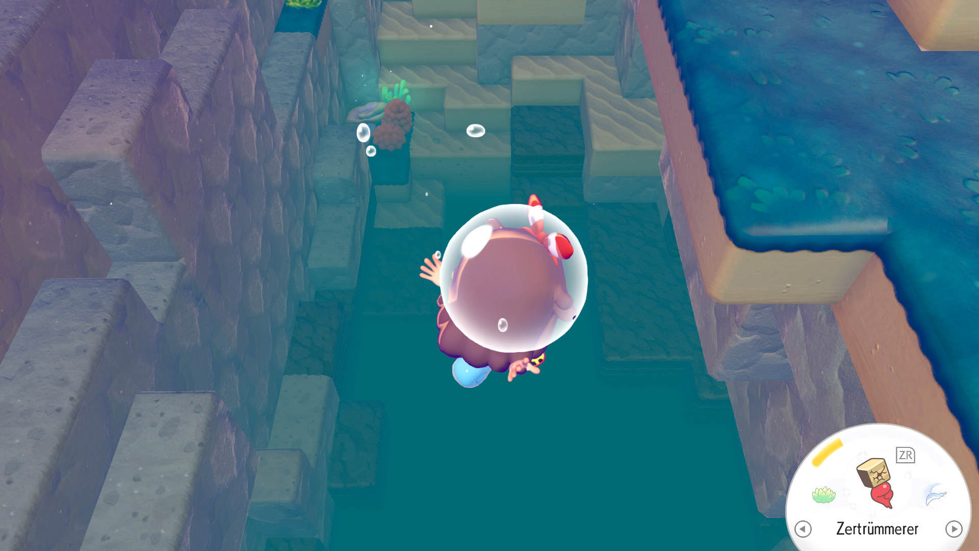 Screenshots zum Tiefsee-Raum in Pokémon Pokopia Screenshots zum Tiefsee-Raum in Pokémon Pokopia