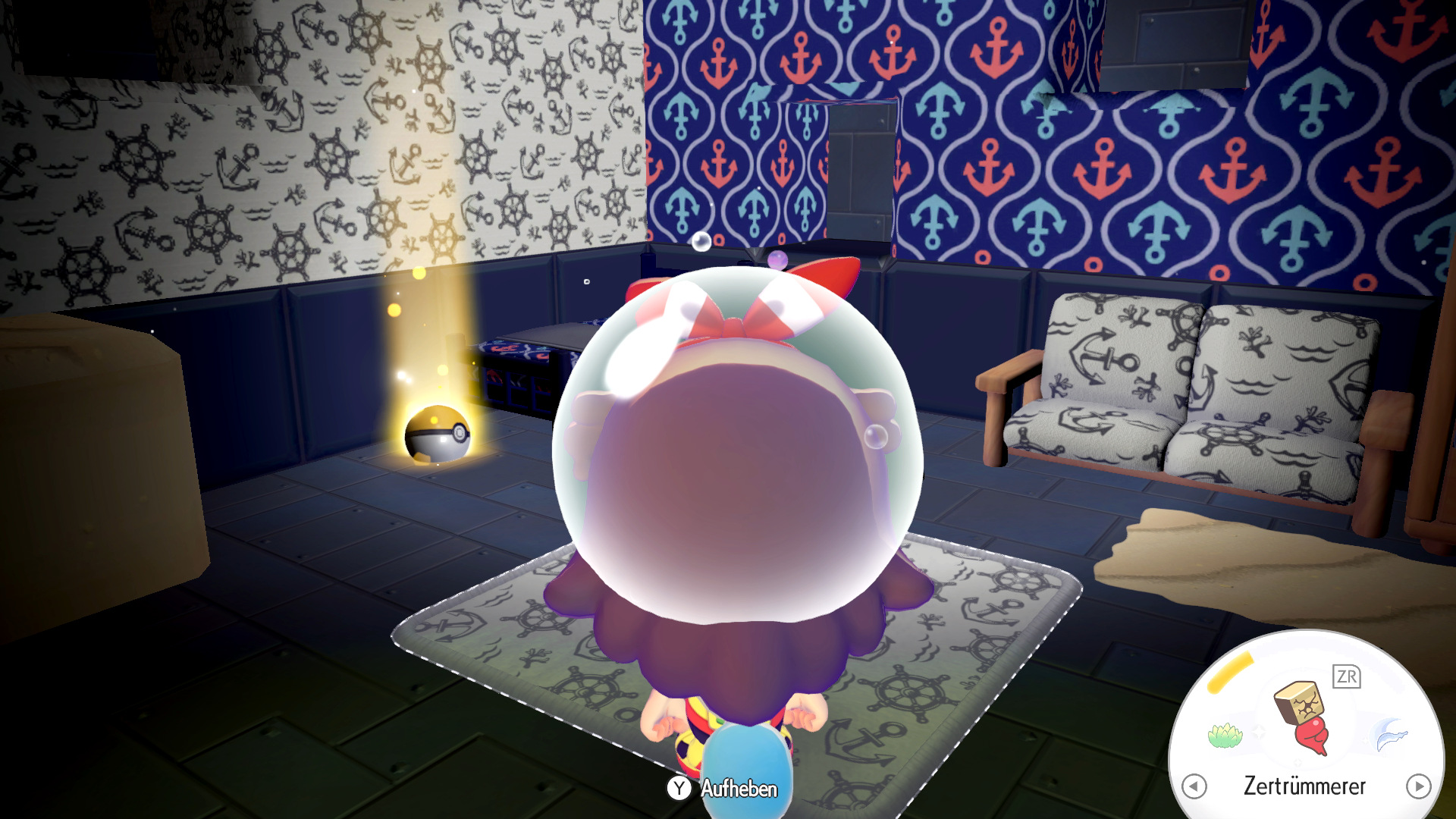 Screenshots zum Tiefsee-Raum in Pokémon Pokopia Screenshots zum Tiefsee-Raum in Pokémon Pokopia