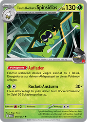 Erhabene Helden 019/217 Team Rockets Spinsidias