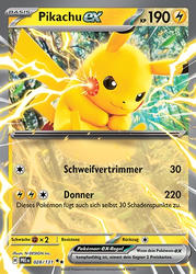 Prismatische Entwicklungen 028/131 Pikachu ex