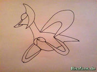 Zeichenkurs Cresselia - Schritt 2