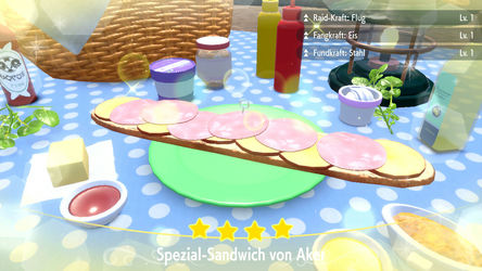 4-Sterne Sandwich in Pokémon Karmesin und Purpur