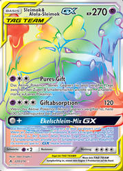 Kräfte im Einklang 220/214 Sleimok & Alola-Sleimok TAG TEAM GX