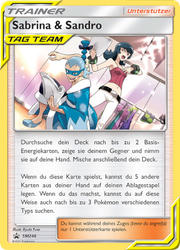 SM Black Star Promos SM246 Sabrina & Sandro TAG TEAM
