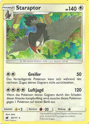 Aufziehen der Sturmröte 83/111 Staraptor