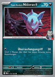 Ewige Rivalen 114/182 Team Rockets Nidoran♀