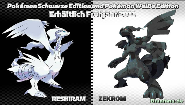 Legendäre Pokémon aus Schwarz und Weiß