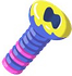 Bunte Schraube
