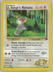 Gym Challenge 85/132 Lt. Surge's Rattata