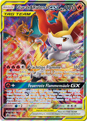 SM Black Star Promos SM230 Glurak & Rutena TAG TEAM GX