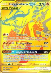 SM Black Star Promos SM247 Reshiram & Glurak TAG TEAM GX