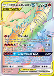 Kräfte im Einklang 217/214 Reshiram & Glurak TAG TEAM GX