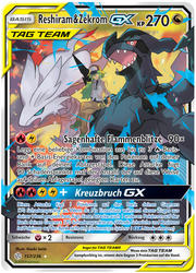 Welten im Wandel 157/236 Reshiram & Zekrom TAG TEAM GX