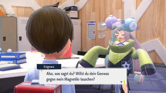 Ingame-Tausche mit Mentoren in Pokémon Karmesin und Purpur