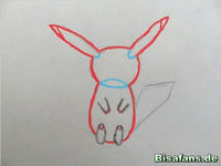 Zeichenkurs Pikachu - Schritt 4