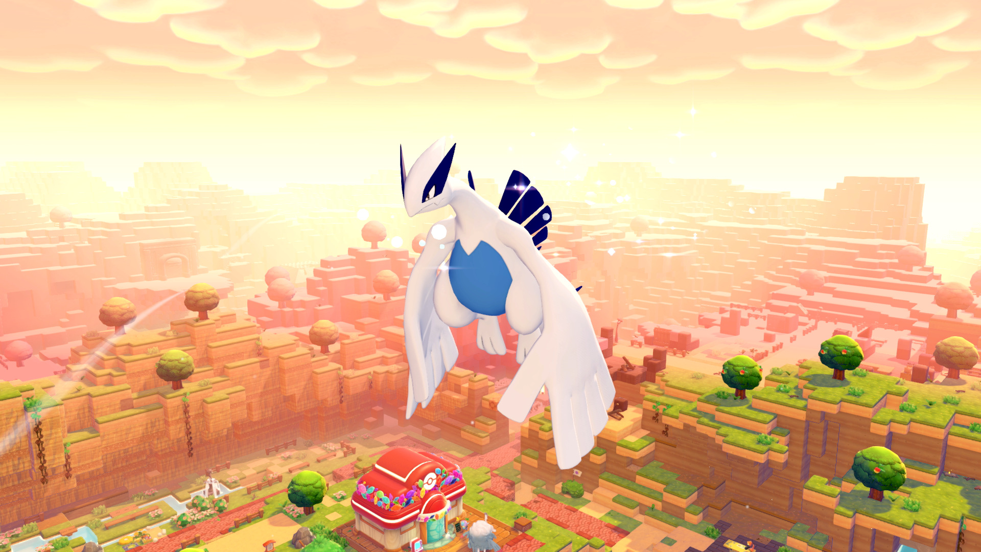Screenshots zu Lugia in Pokémon Pokopia Screenshots zu Lugia in Pokémon Pokopia