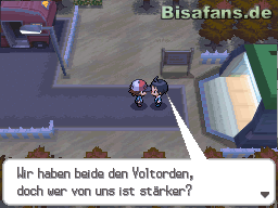 Auf Route 5 treffen wir erneut auf Cheren, der sich mit uns messen will Auf Route 5 treffen wir erneut auf Cheren, der sich mit uns messen will