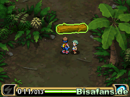 Hindernisse wie dieser Holzklotz sind für einen Ranger mit passendem Pokémon kein Problem Hindernisse wie dieser Holzklotz sind für einen Ranger mit passendem Pokémon kein Problem