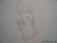 Zeichenkurs Plusle - Schritt 4