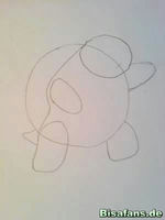 Zeichenkurs Turtok (von vorne) - Schritt 2