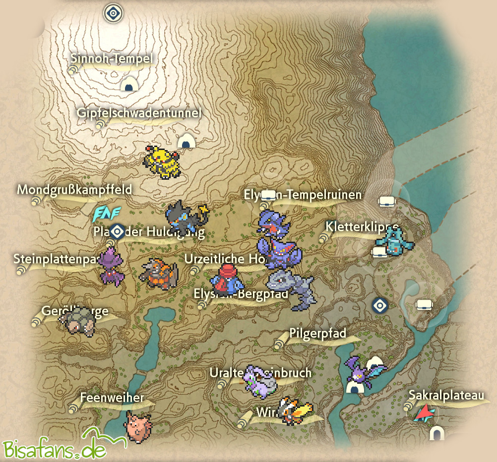 Elite-Pokémon in: Kraterberg-Hochland Elite-Pokémon in: Kraterberg-Hochland