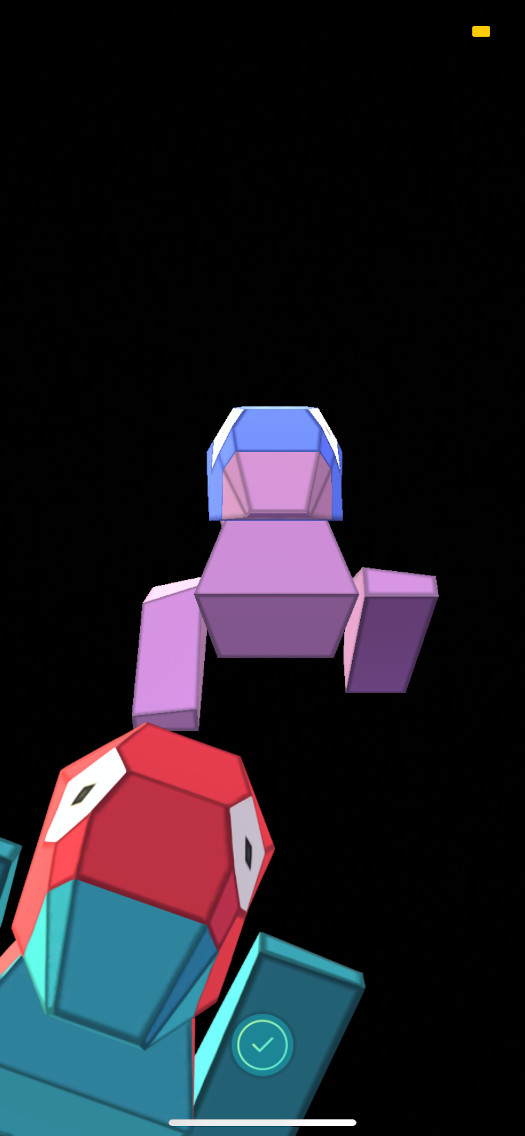 GO-Schnappschuss mit Porygon GO-Schnappschuss mit Porygon