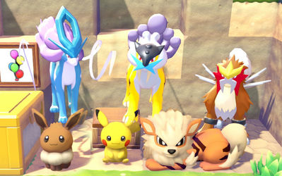 Pokémon Pokopia: Suicune, Entei, Raikou