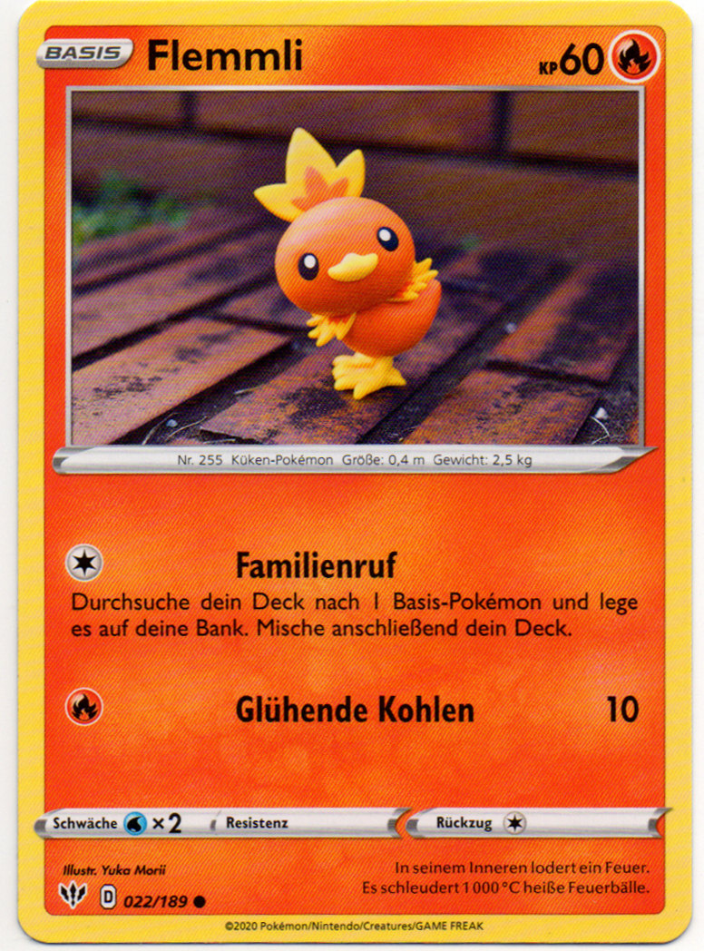 Pokemon Karten SWSH03 Flammende Finsternis 11/189 Bauz #2 