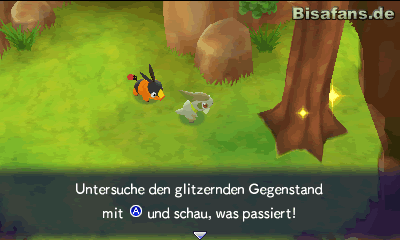 Drücke bei leuchtenden Punkten den A-Button Drücke bei leuchtenden Punkten den A-Button